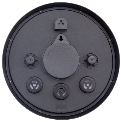 NeXtime outdoor garden clock, 30.5 cm weatherproof outdoor clock with Anethium design, showing the clock face and durable frame.