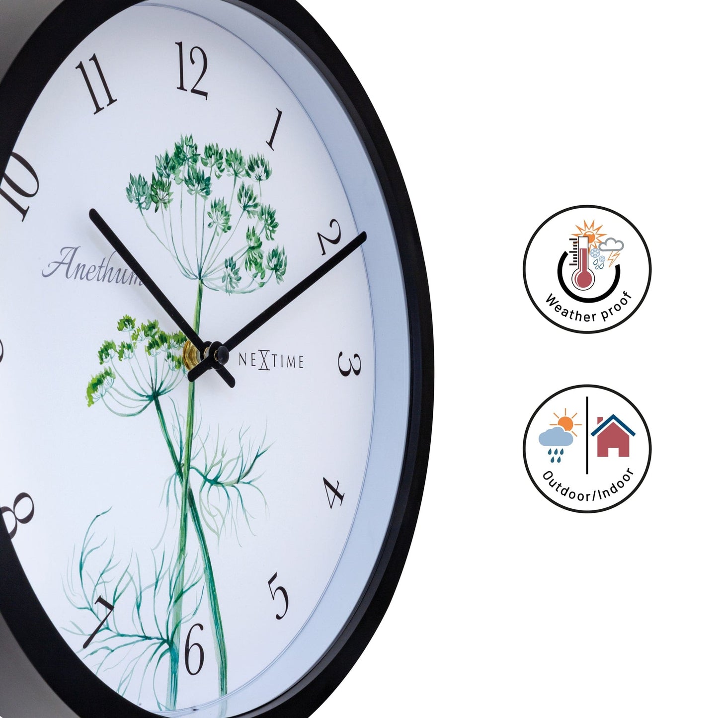 Weatherproof Outdoor clock - 30.5 cm - Anethium