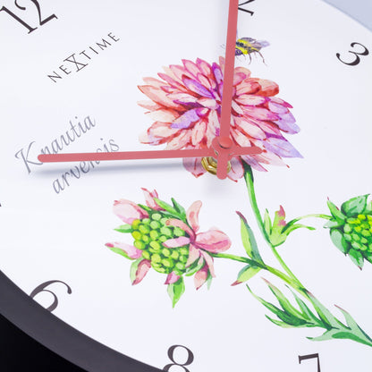 Weatherproof outdoor garden clock by NeXtime, 30.5 cm diameter, with rust-resistant metal frame and classic clock face design.
