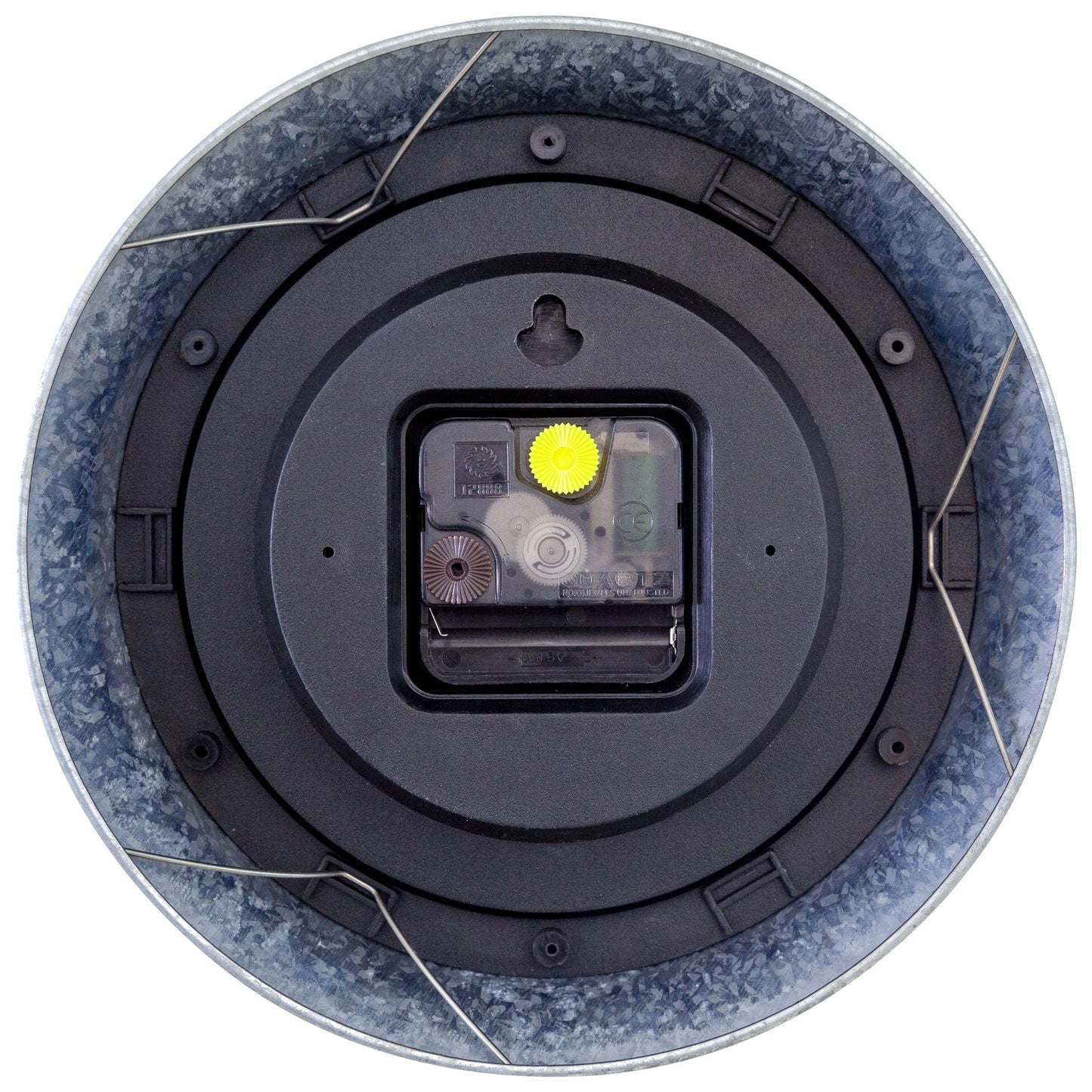 Wall Clock - with Tide Status - 22cm - Galvanized silver/ Tide