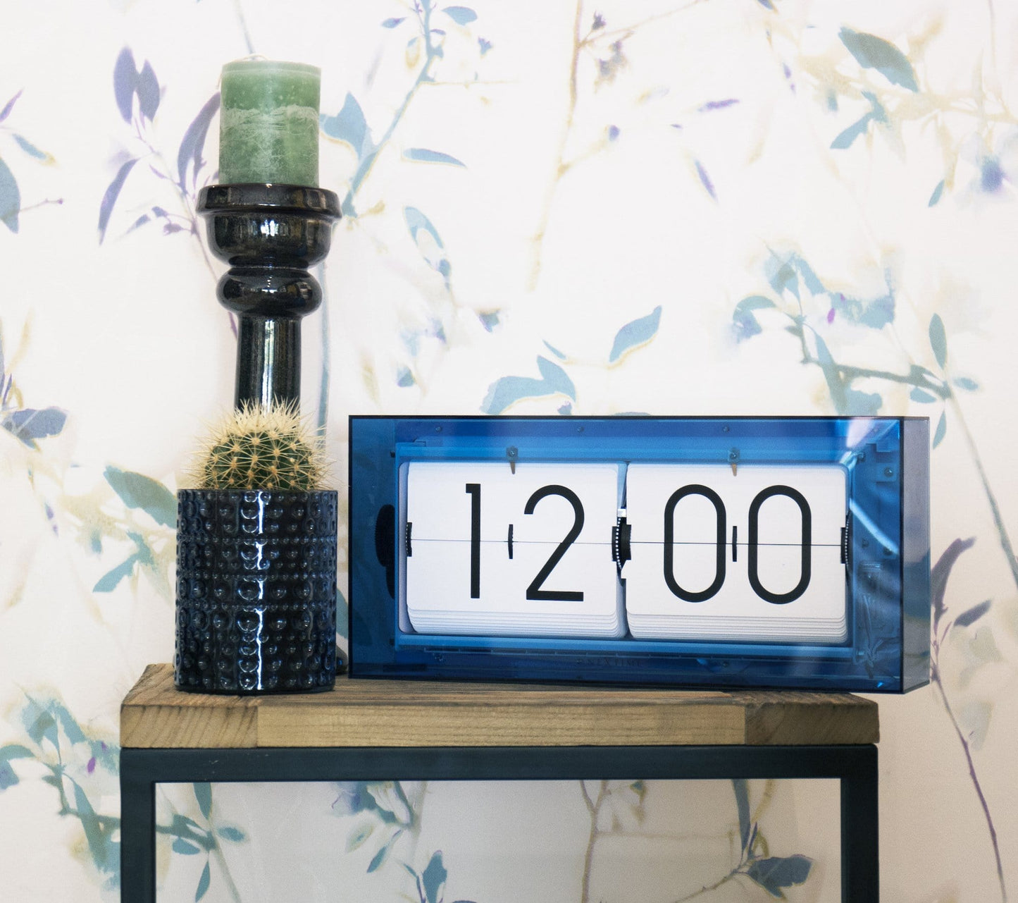 Table clock -  36 cm - Acrylic - Flip Clock-  'Big Flip Clear'