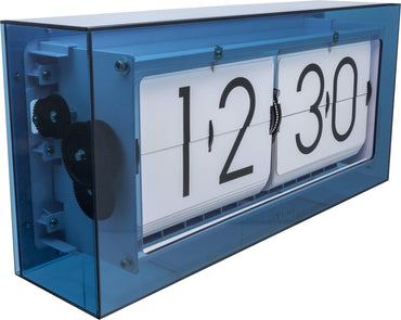 Table clock -  36 cm - Acrylic - Flip Clock-  'Big Flip Clear'