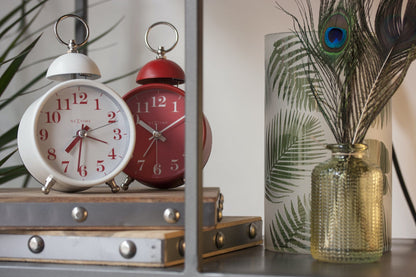 NeXtime Clocks metal alarm clock with a 16 cm single bell, loud alarm, and traditional design.