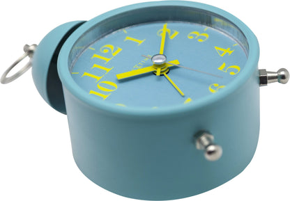 NeXtime Clocks metal alarm clock with 16cm diameter and single bell loud alarm, detailed view of the classic design.