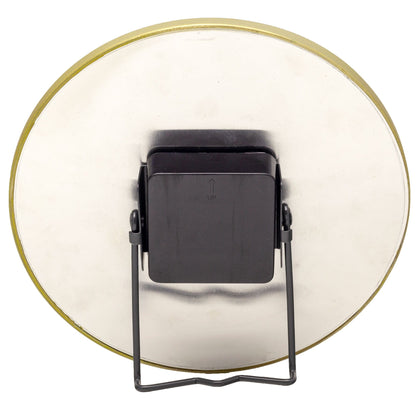NeXtime Clocks marble design table clock with glass and metal, 20 cm diameter, suitable for wall or table display.