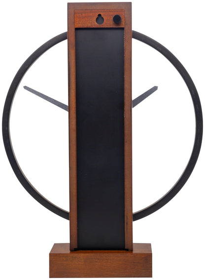 NeXtime Carl Small wall or table clock, 34x27cm, wood and steel, showing the clock face and minimalist design.