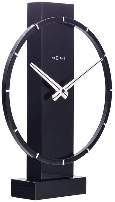 Table / Wall clock - 34 x 27 cm - Wood/Steel - 'Carl Small'