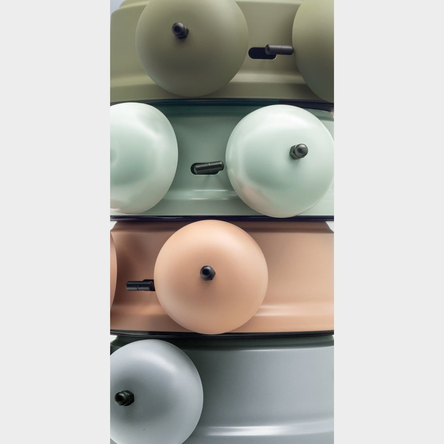 Table Alarm Clock 15x18x7cm - Silent -   Light function -  Metal "Golden Hour"