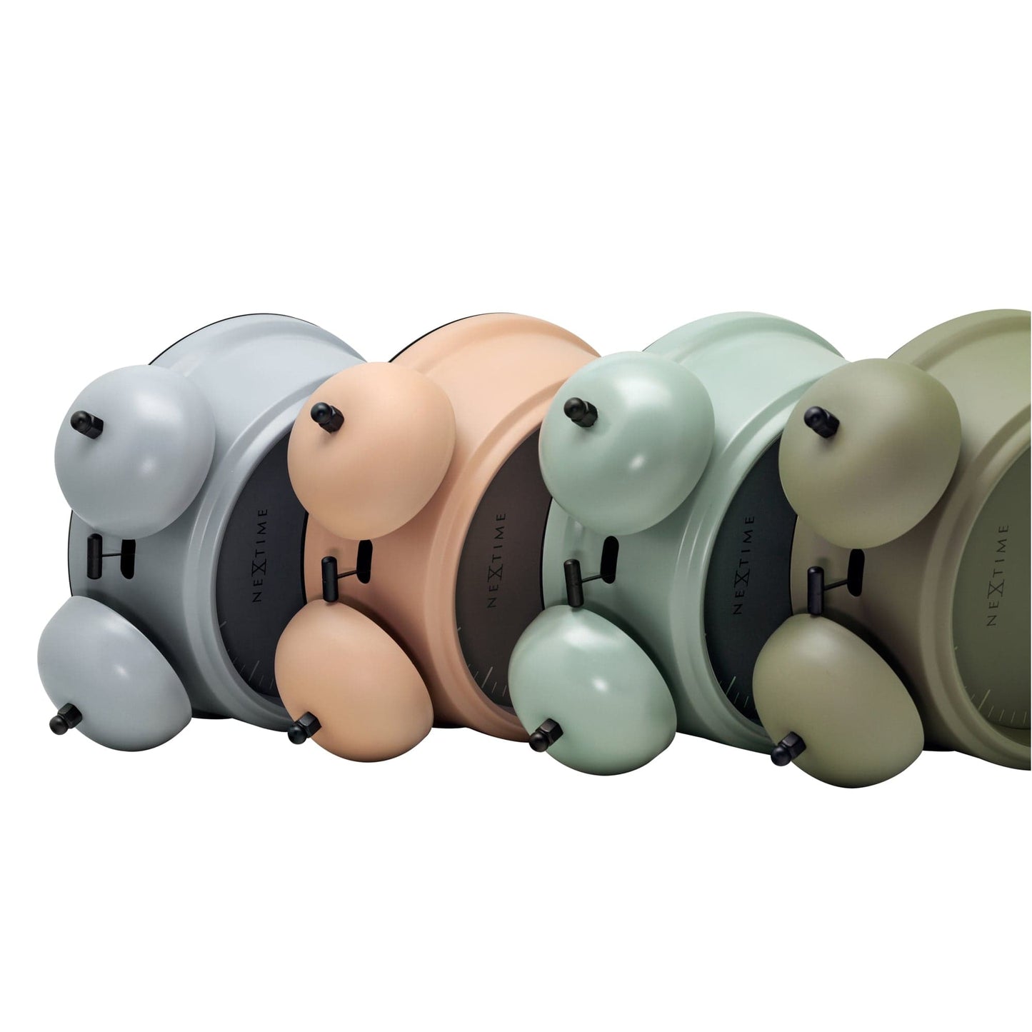 Table Alarm Clock 15x18x7cm - Silent -   Light function -  Metal "Golden Hour"