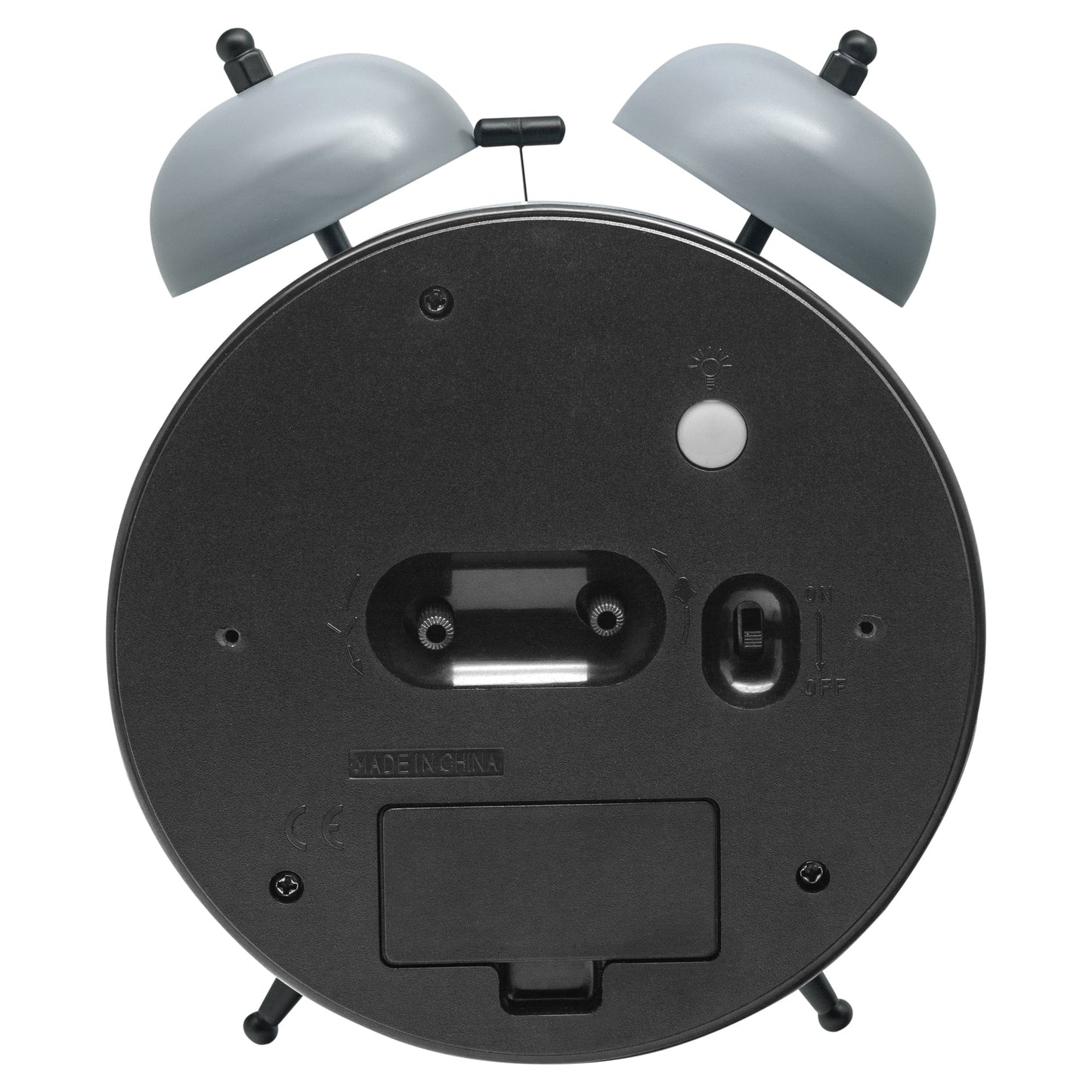 Table Alarm Clock 15x18x7cm - Silent -   Light function -  Metal "Golden Hour"