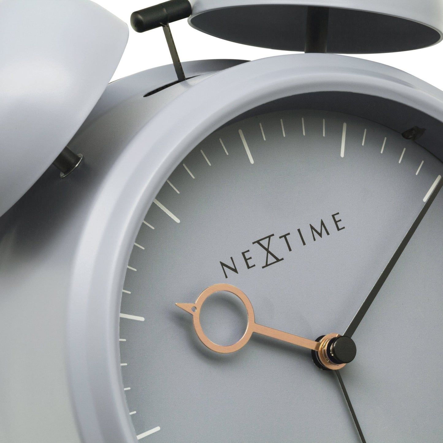 Table Alarm Clock 15x18x7cm - Silent -   Light function -  Metal "Golden Hour"