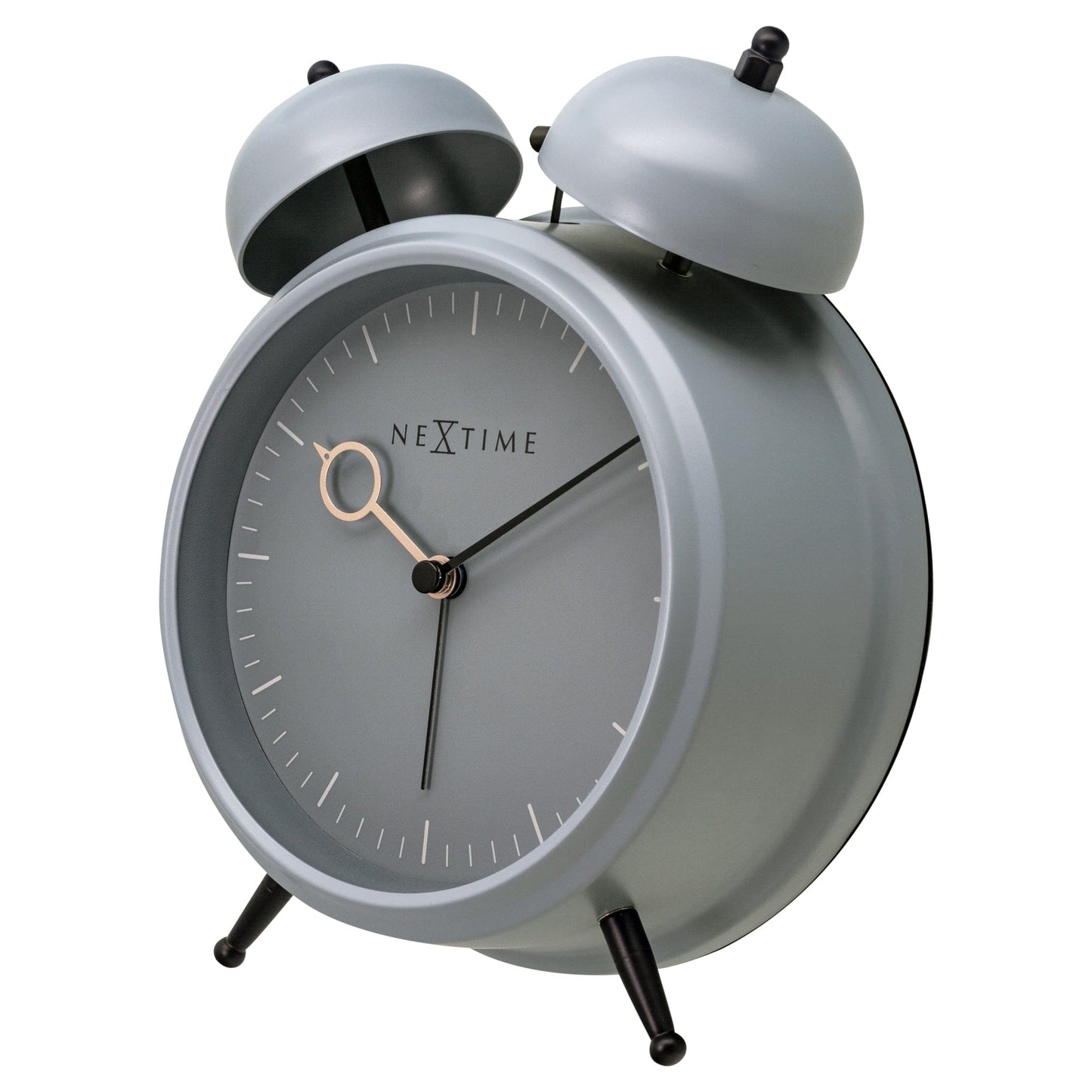 Table Alarm Clock 15x18x7cm - Silent -   Light function -  Metal "Golden Hour"