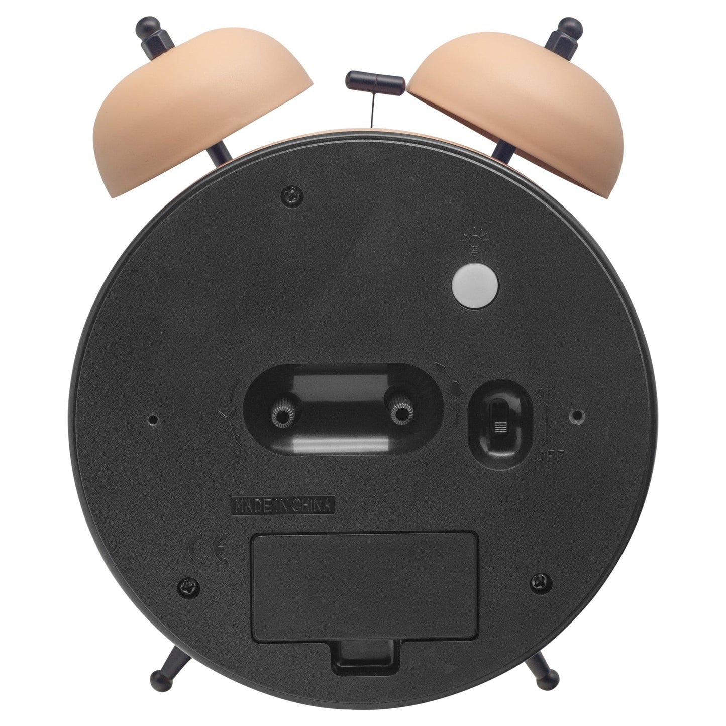 Table Alarm Clock 15x18x7cm - Silent -   Light function -  Metal "Golden Hour"