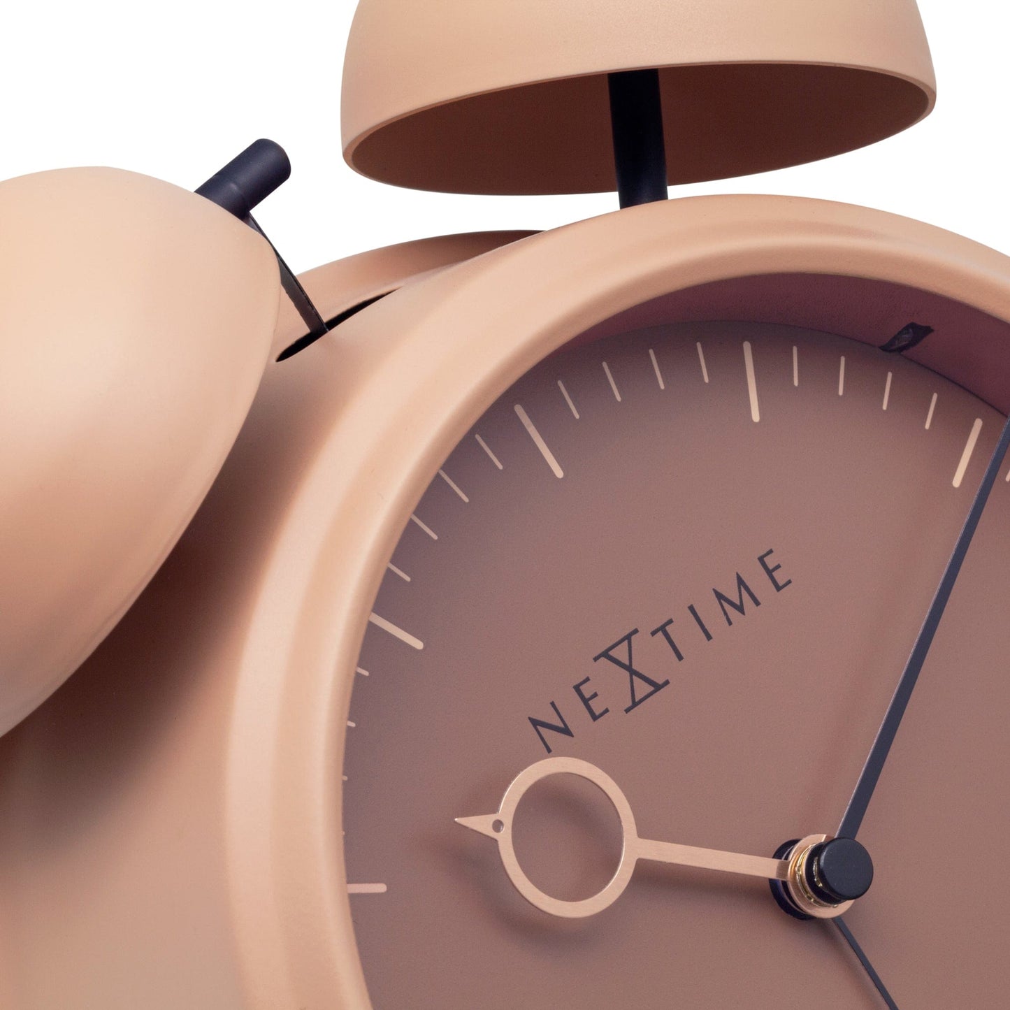 Table Alarm Clock 15x18x7cm - Silent -   Light function -  Metal "Golden Hour"