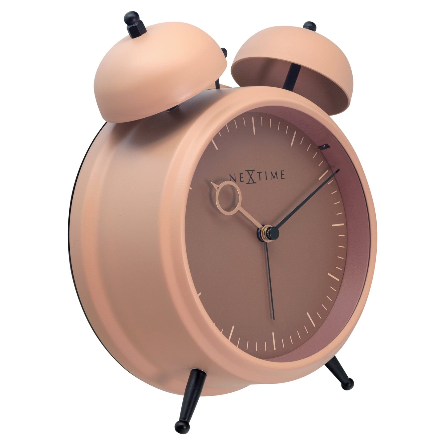 Table Alarm Clock 15x18x7cm - Silent -   Light function -  Metal "Golden Hour"