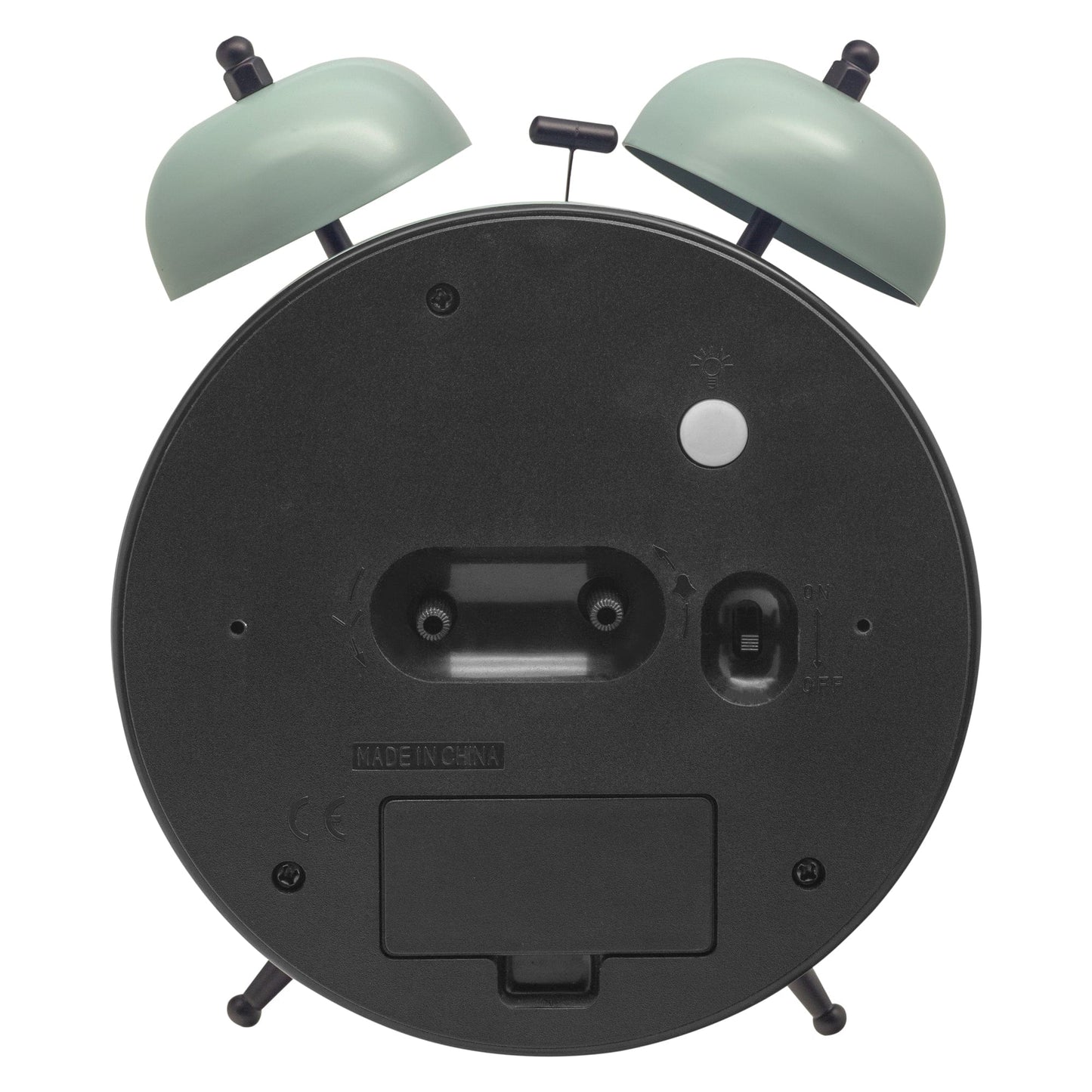 Table Alarm Clock 15x18x7cm - Silent -   Light function -  Metal "Golden Hour"