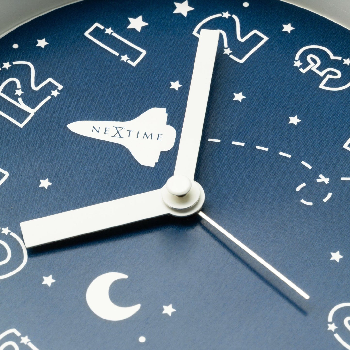 Table Alarm Clock 12.5x13x5.5cm - Silent - Light function / Plastic "Rocket"