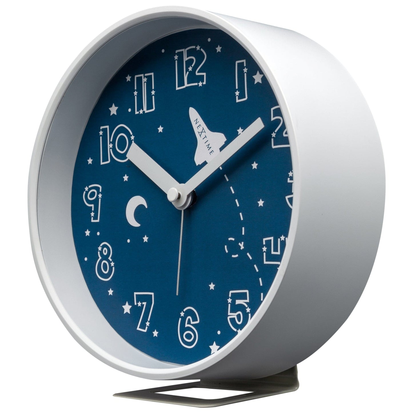 Table Alarm Clock 12.5x13x5.5cm - Silent - Light function / Plastic "Rocket"