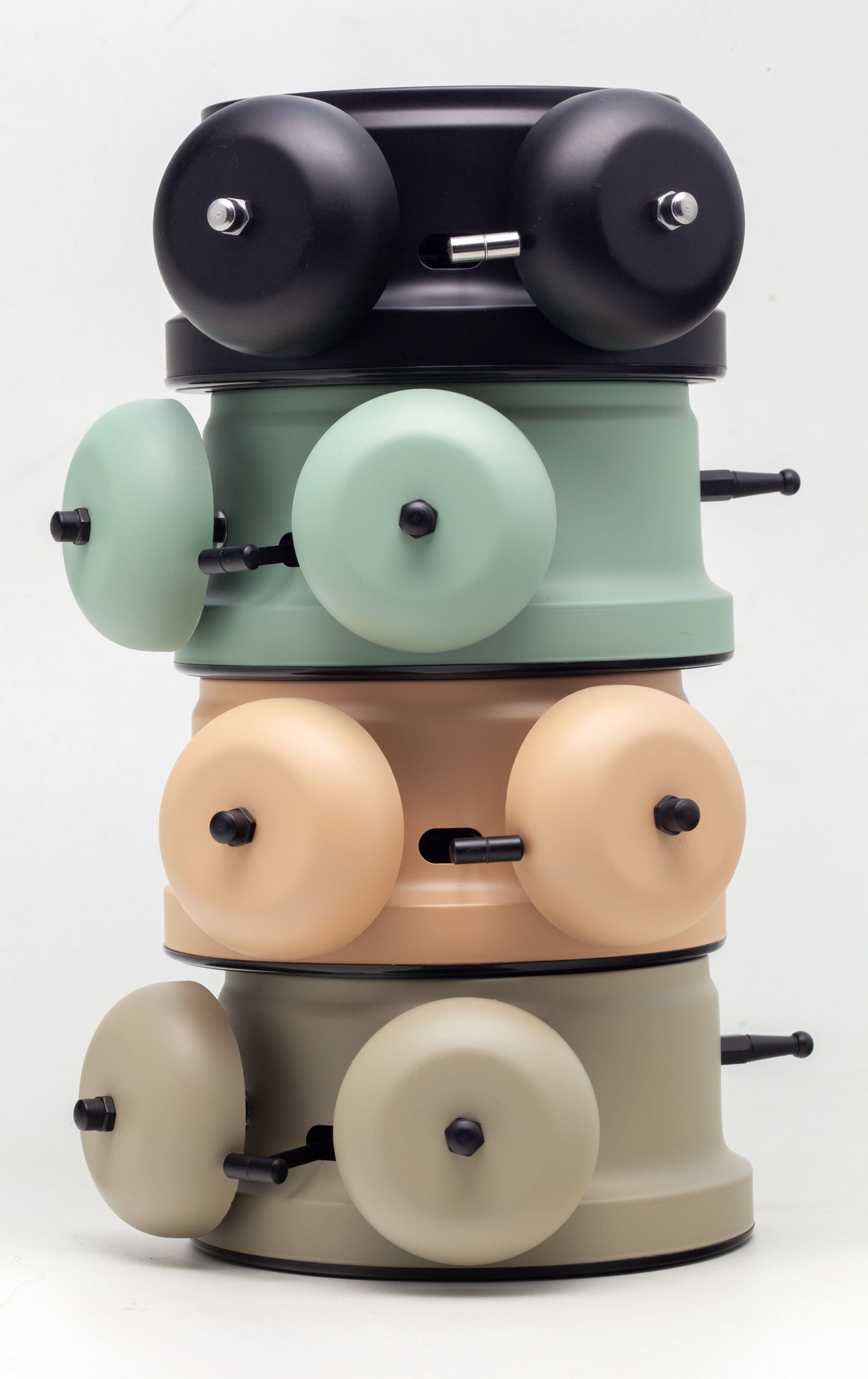 Table Alarm Clock 12 x 14 x 6cm-Metal-NeXtime "Golden Hour"