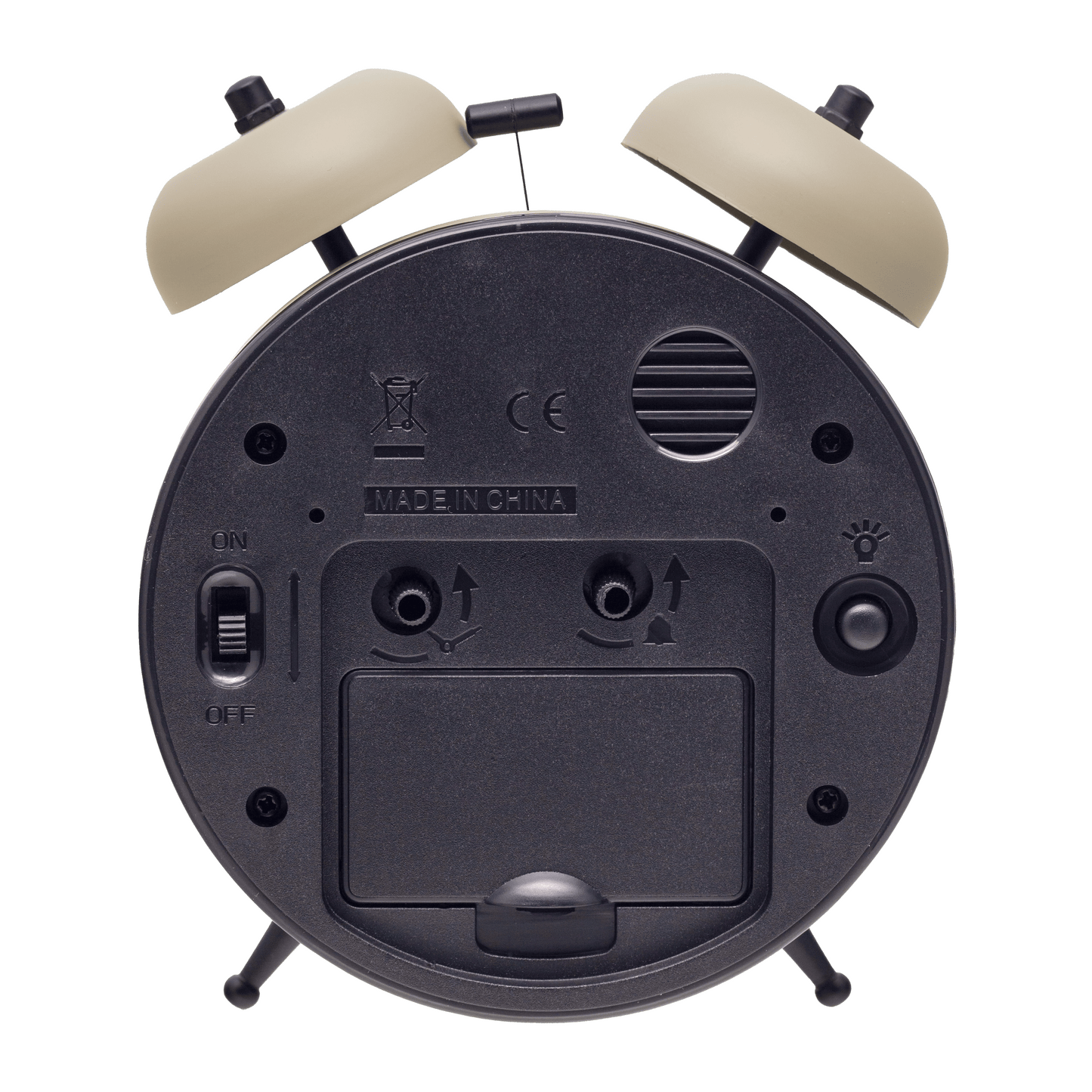 Table Alarm Clock 12 x 14 x 6cm-Metal-NeXtime "Golden Hour"