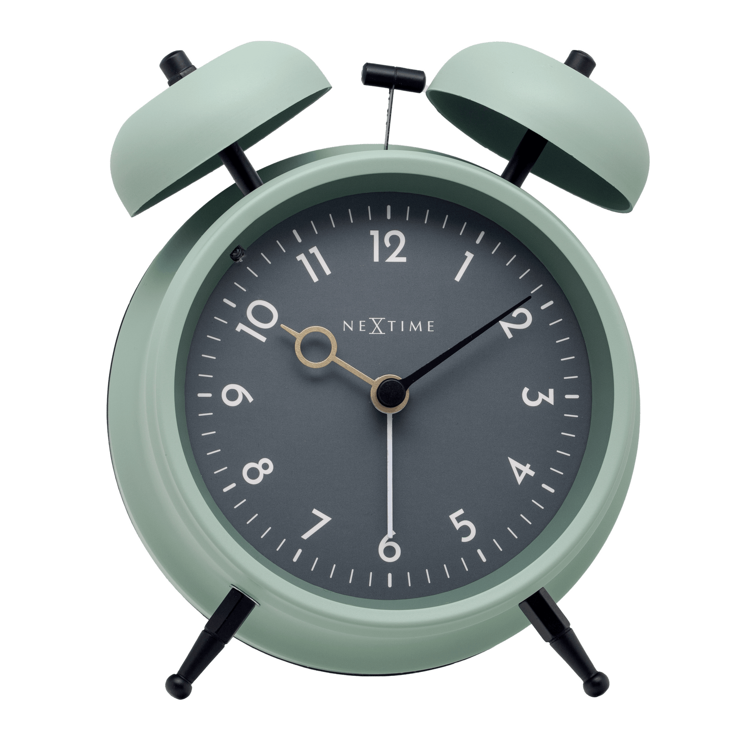 Table Alarm Clock 12 x 14 x 6cm-Metal-NeXtime "Golden Hour"