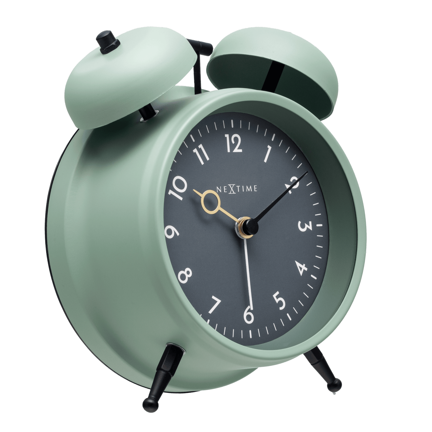 Table Alarm Clock 12 x 14 x 6cm-Metal-NeXtime "Golden Hour"