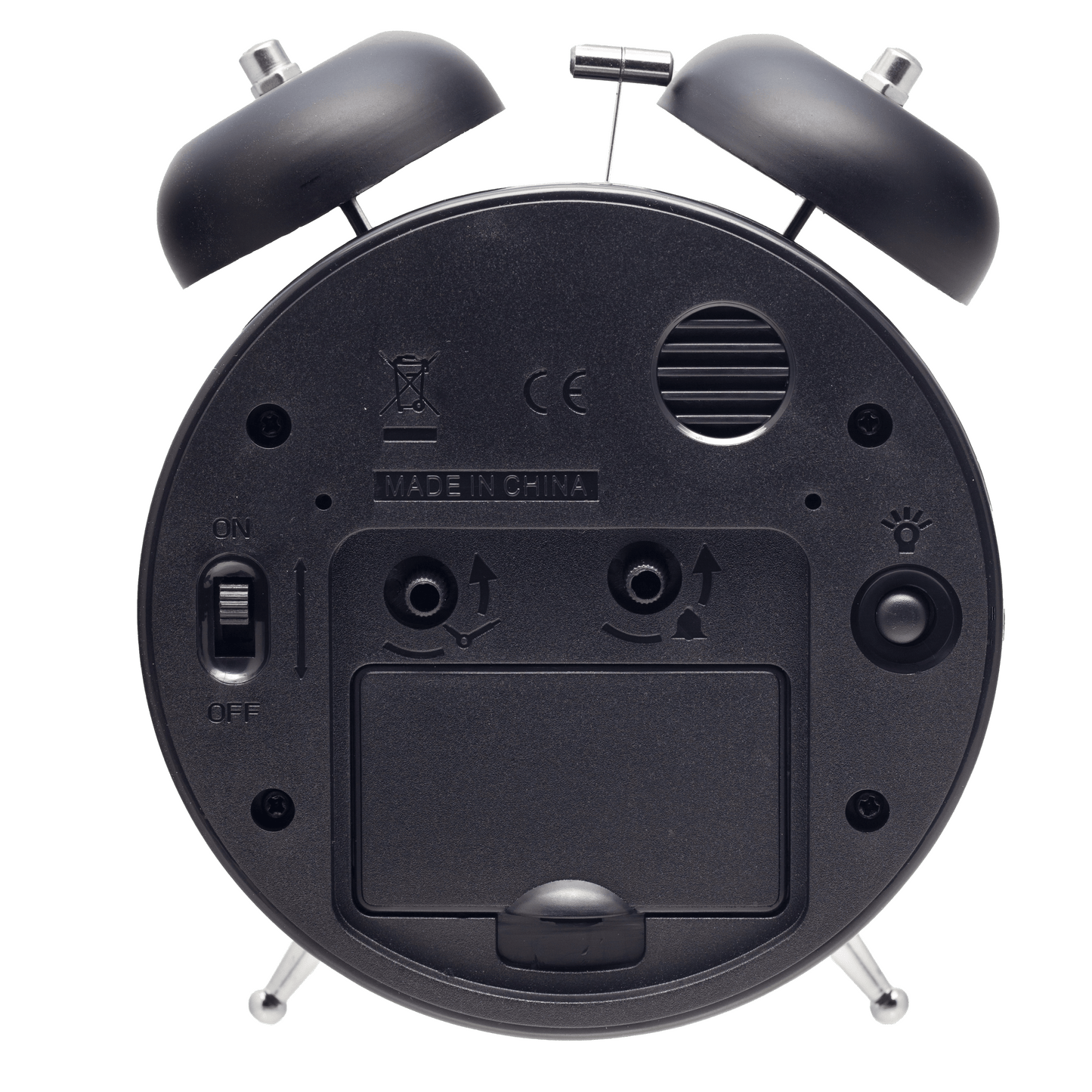 Table Alarm Clock 12 x 14 x 6cm-Metal-NeXtime "Golden Hour"