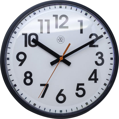 NeXtime Clocks wall clock, 26cm plastic clock with a modern design featuring the name 'Peter' on the face.