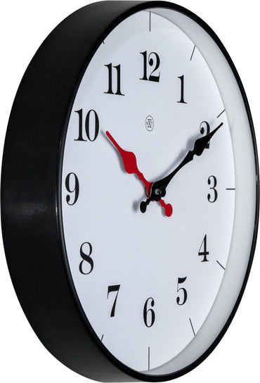 Wall clock -  25 cm - Plastic - 'Bernard'
