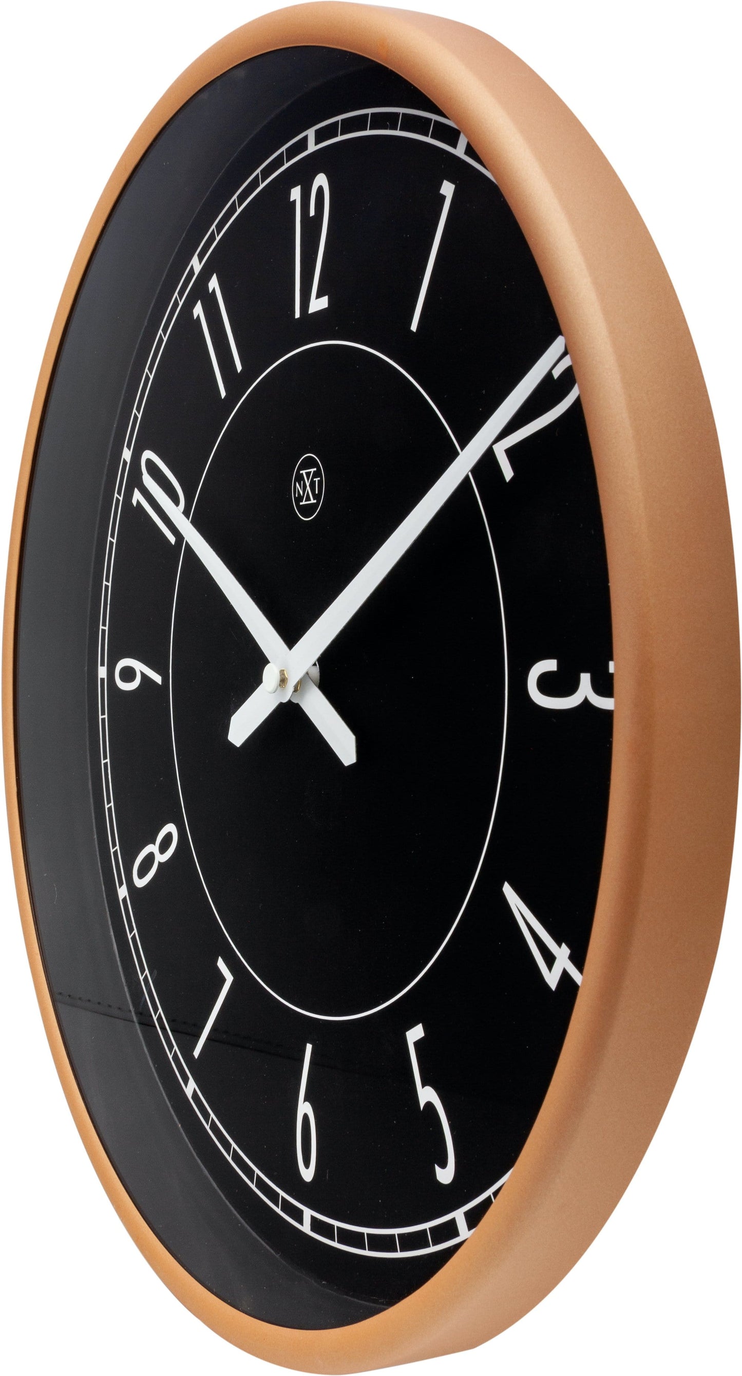 Wall clock -  30 cm - Plastic - Matt Rose - 'Jason'