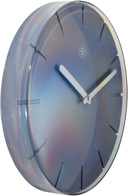 NeXtime Clocks wall clock, 29.5 cm in plastic with a 'Sweet' design, showing the left side of the clock face.