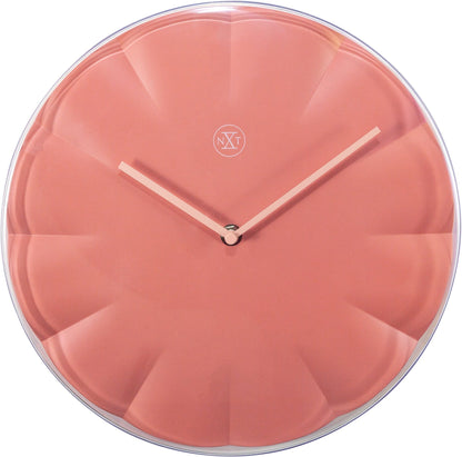 NeXtime Clocks wall clock, 29.5 cm plastic design with a "Sweet" decorative pattern, front view showing colorful details.