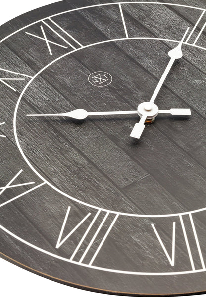 Wood wall clock by NeXtime Clocks, 40 cm diameter, featuring a sleek design and natural wood finish with the 'Paul' model.