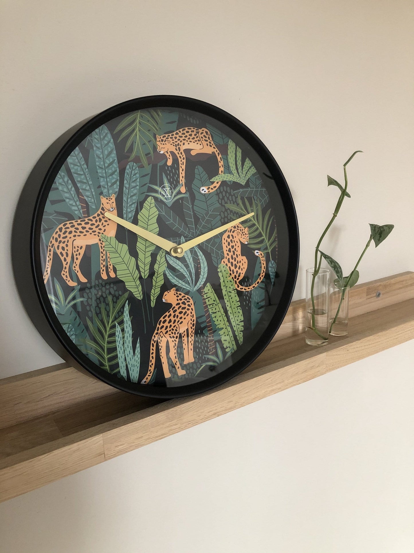 Wall clock -  30 cm - Plastic - 'Urban Jungle'