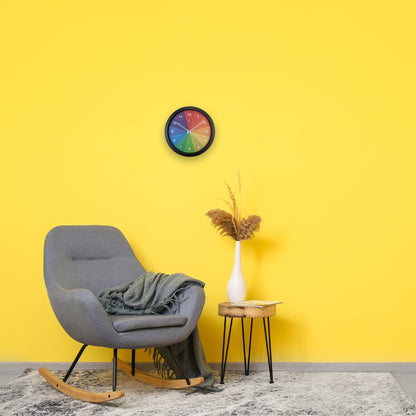 NeXtime Clocks 36cm silent plastic wall clock with "Joy" design, ideal for modern home interior decor.