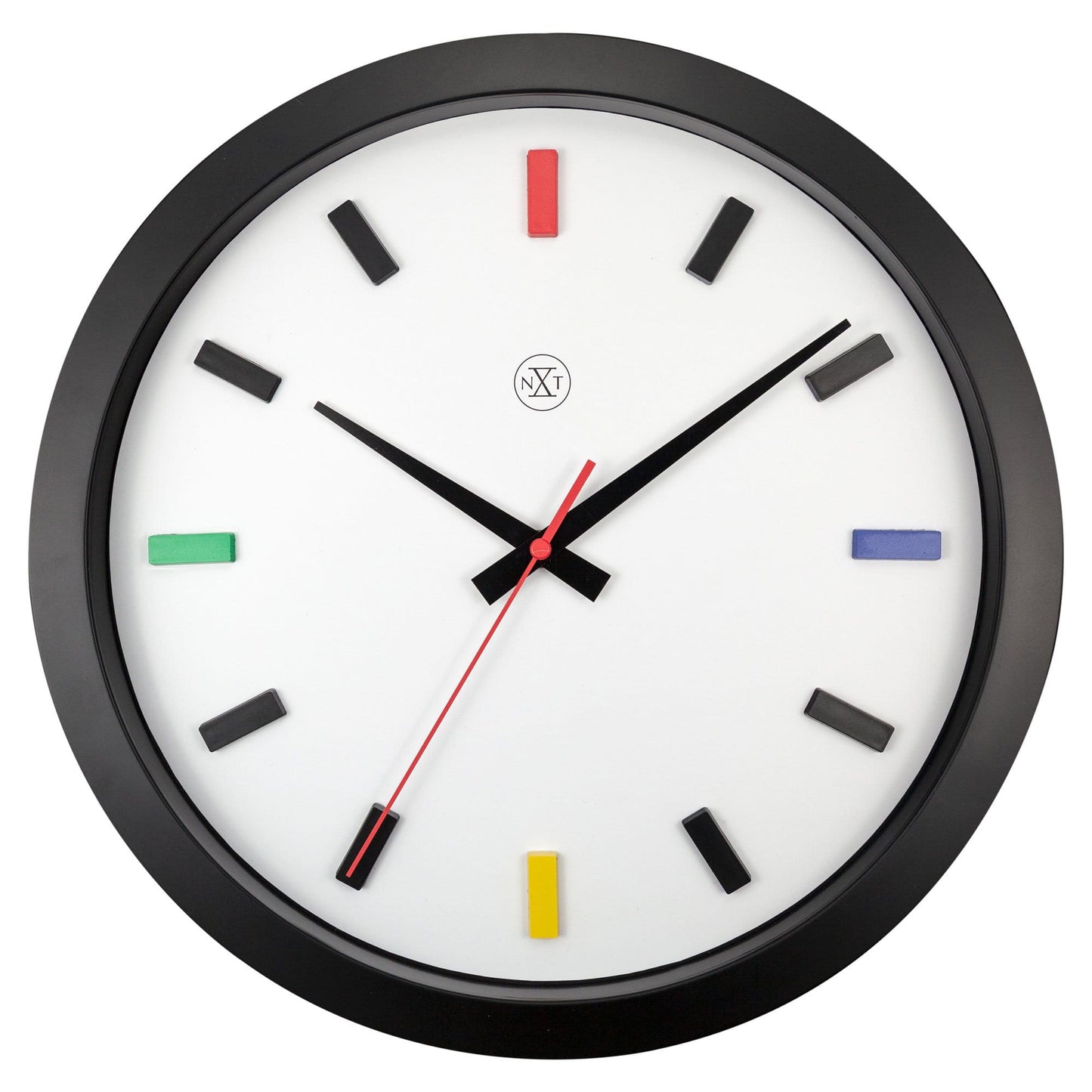 Wall clock 36cm - Silent - Plastic - "Mix"