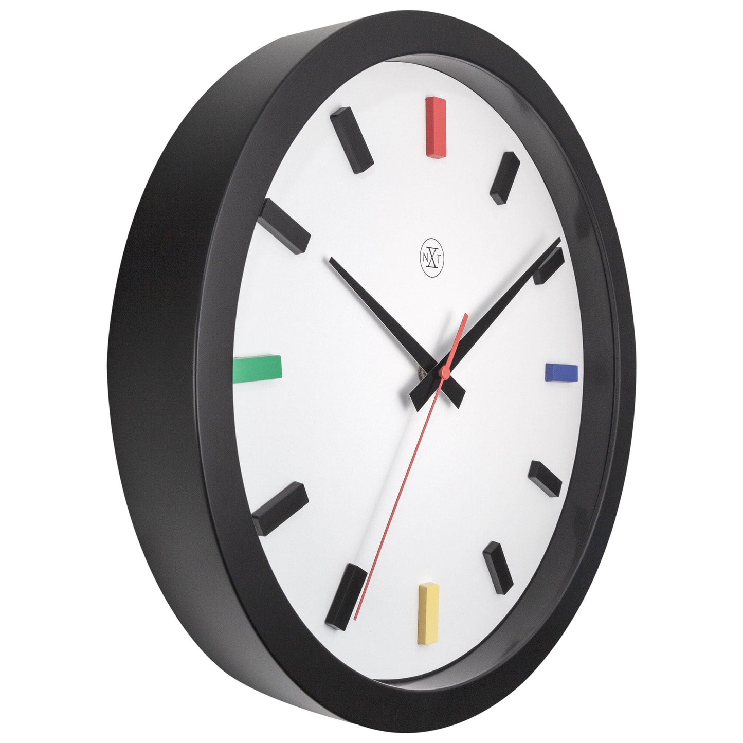 Wall clock 36cm - Silent - Plastic - "Mix"