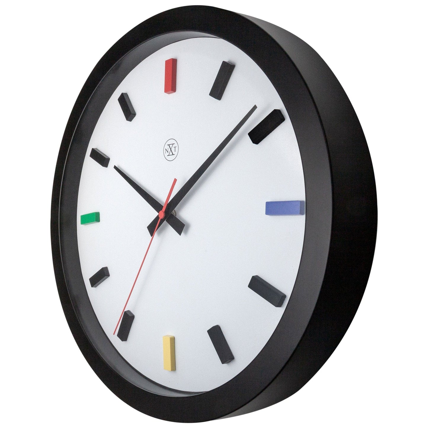Wall clock 36cm - Silent - Plastic - "Mix"