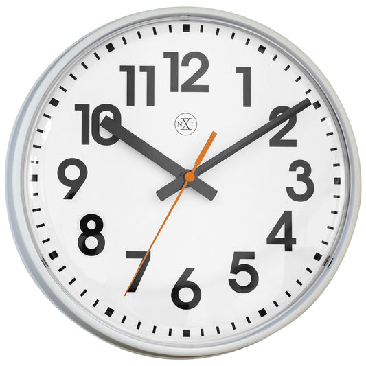 Wall clock 26cm - Silent - Plastic -"Peter"