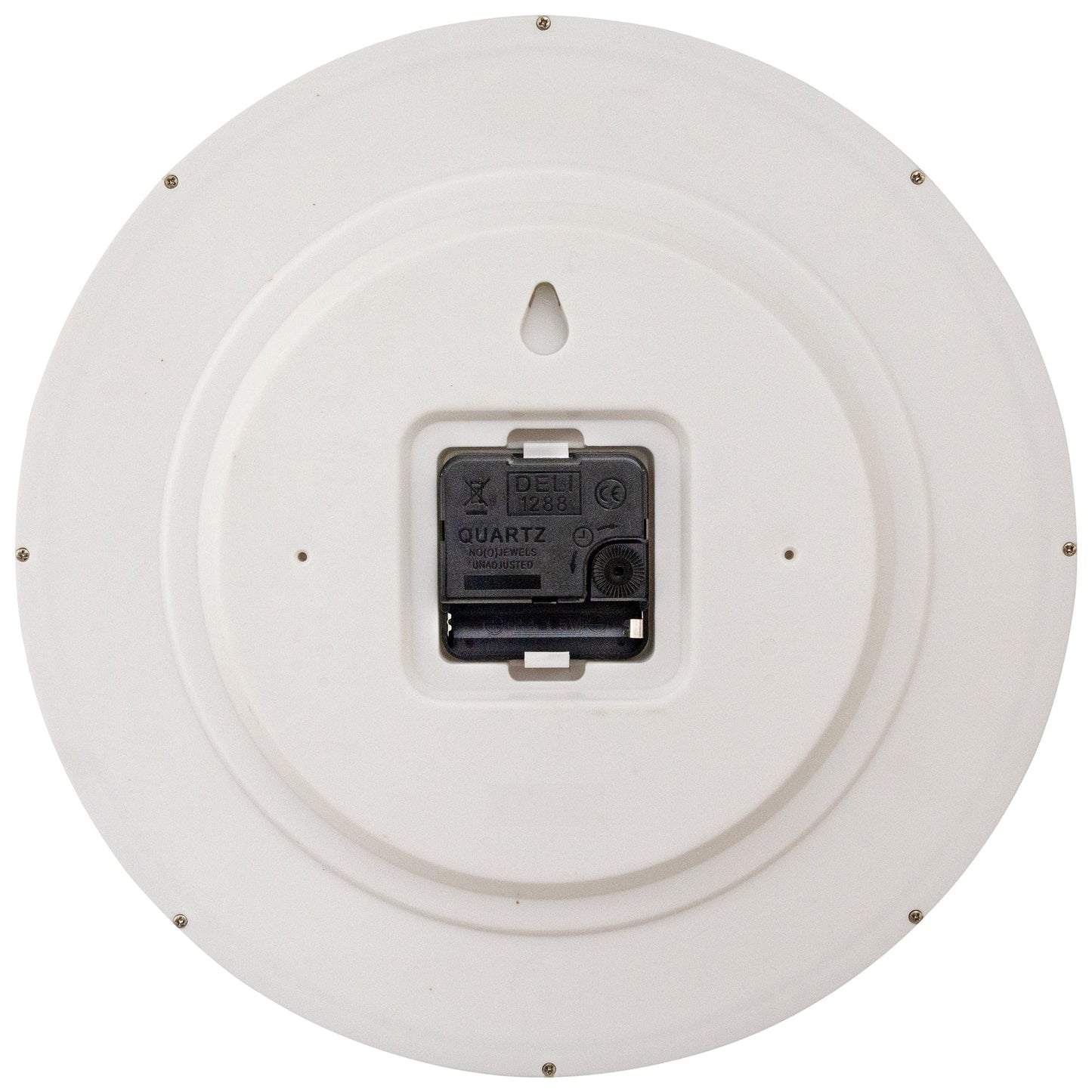 Wall clock 30cm - Silent - Plastic - "Easy Big"