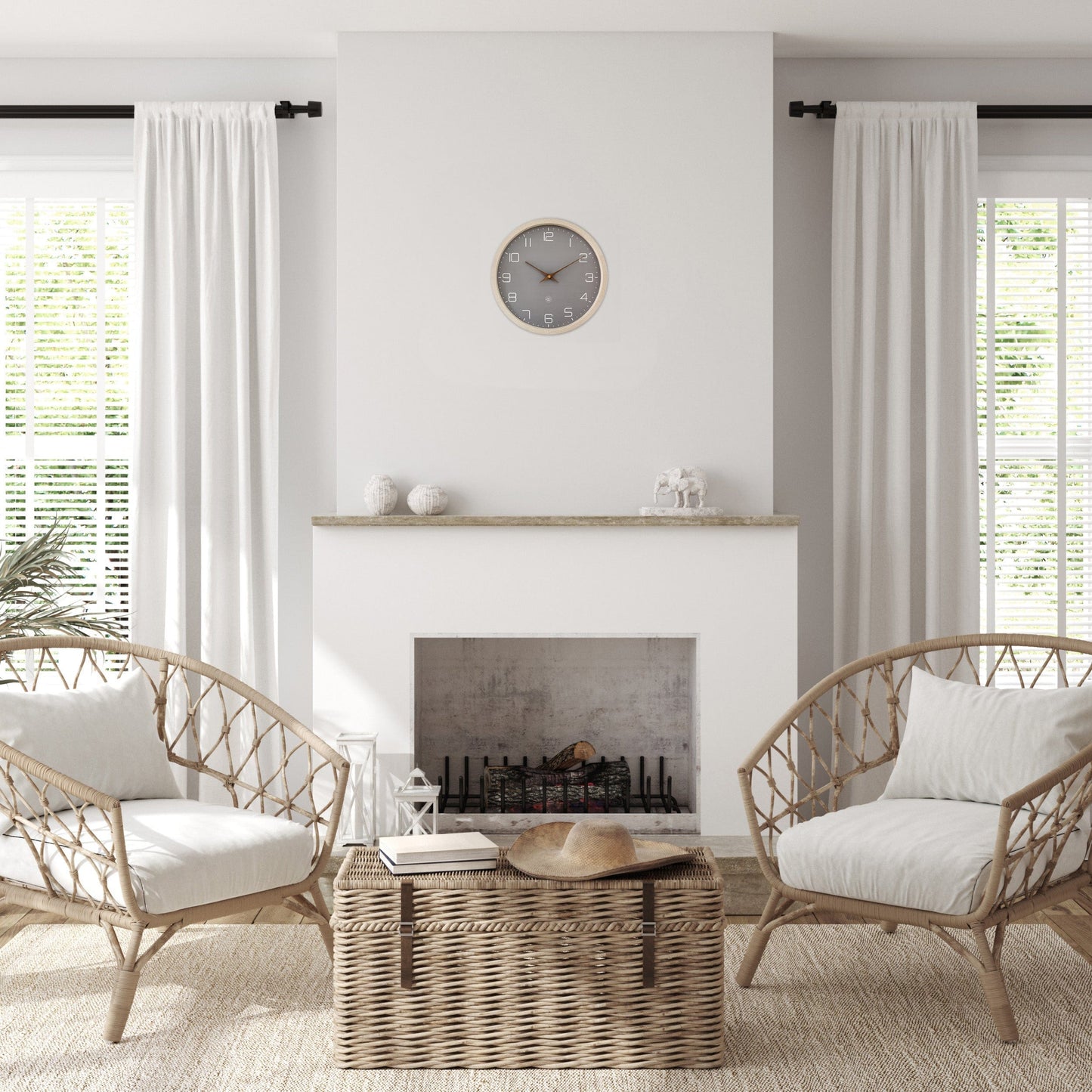 Wall Clock 30cm-Silent-Paper & Bioplastic-nXt 'Eco'