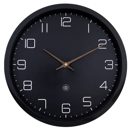 NeXtime Clocks eco-friendly 30cm wall clock with silent paper and bioplastic design, front view showing minimalist style.