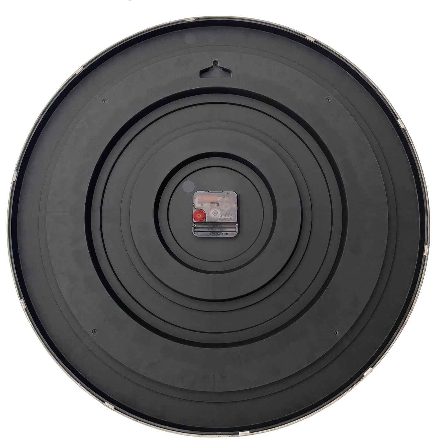 Wall clock 51cm-Silent-Gold/Chrome/Grey-Plastic-nXt 'Finesse Large'