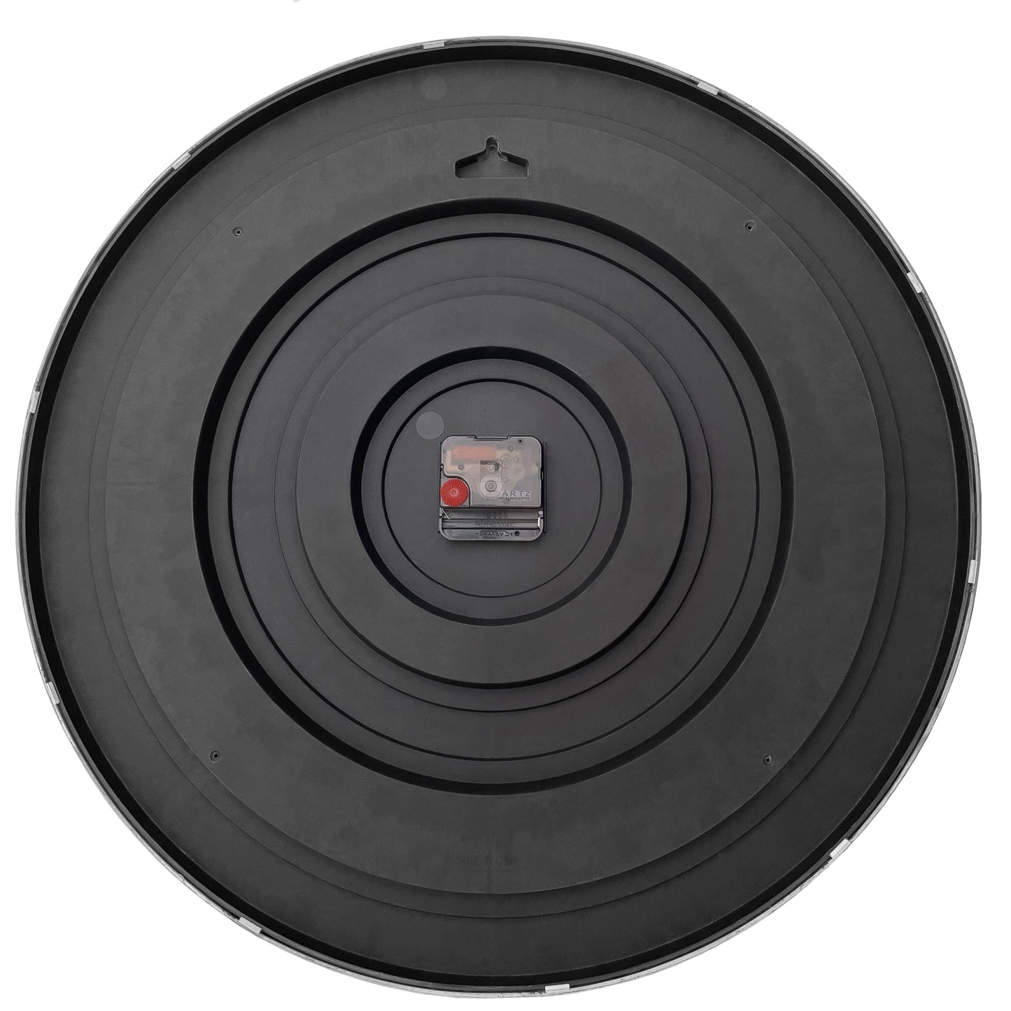 Wall clock 51cm-Silent-Gold/Chrome/Grey-Plastic-nXt 'Finesse Large'