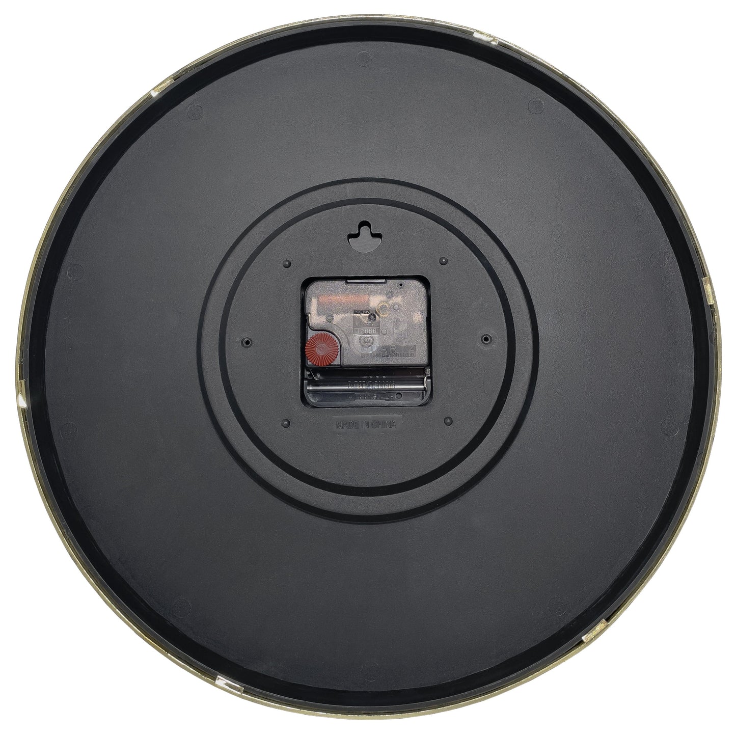 Wall clock 30.5cm-Silent-Gold/Chrome/Grey-Plastic-nXt 'Finesse'