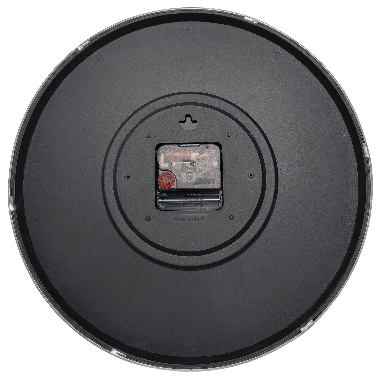 Wall clock 30.5cm-Silent-Gold/Chrome/Grey-Plastic-nXt 'Finesse'