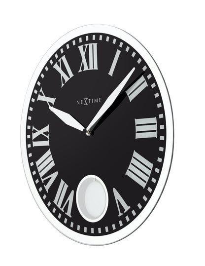 Wall clock - 43 x 4.2 cm - Glass - 'Romana'
