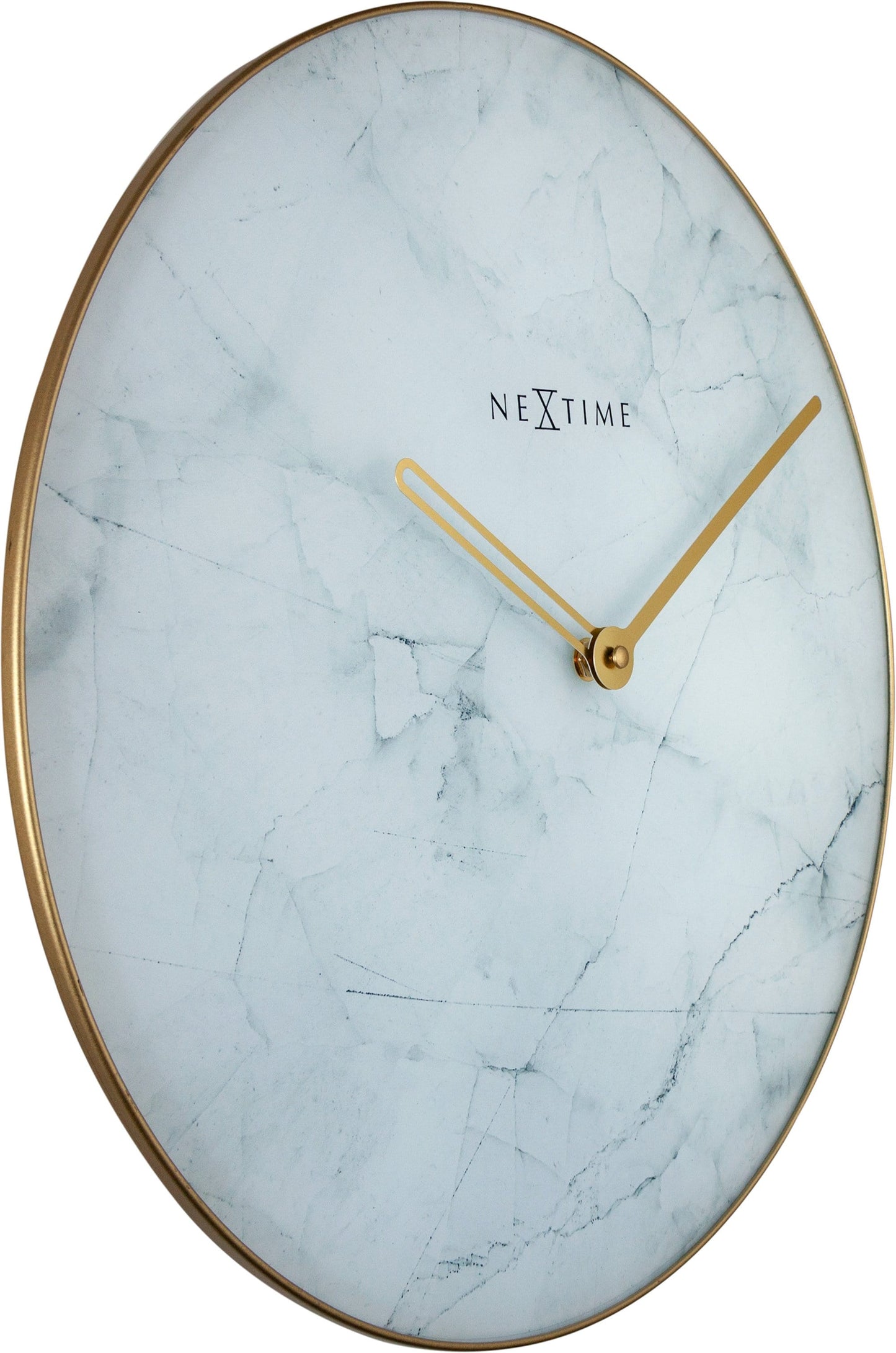 Wall clock -  40 cm - Glass / Metal - 'Marble'