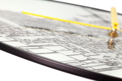 Wall clock -  40 cm - Glass / Metal - Trumpet City