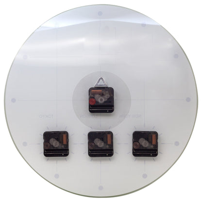 NeXtime Wall Clock 43cm with silent mechanism, glass face, and "Big City" design, shown from the back view.